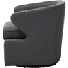 Finley Fabric Upholstered Swivel Armchair - Gray - WI-DB-203-GRAY