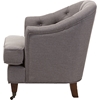 Jilian Upholstered Armchair - Button Tufted, Light Gray - WI-DB206-LIGHT-GRAY