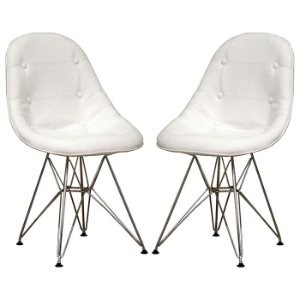 Ami Modern White Side Chair 