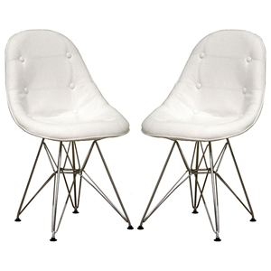 Ami Modern White Side Chair 