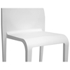 Blanche Molded Plastic Dining Chair - Stackable, White - WI-DC-42-WHITE