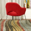 Dahlia Modern Red Twill Arm Chair - WI-DC-506-RED