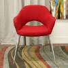 Dahlia Modern Red Twill Arm Chair - WI-DC-506-RED