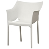 Belrose White Molded Plastic Arm Chair - WI-DC-58-WHITE
