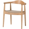 Dalton Wood Accent Chair - Natural - WI-DC-604-NATURAL-BEIGE