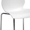 Overlea White Plastic Modern Dining Chair - WI-DC-7A-WHITE