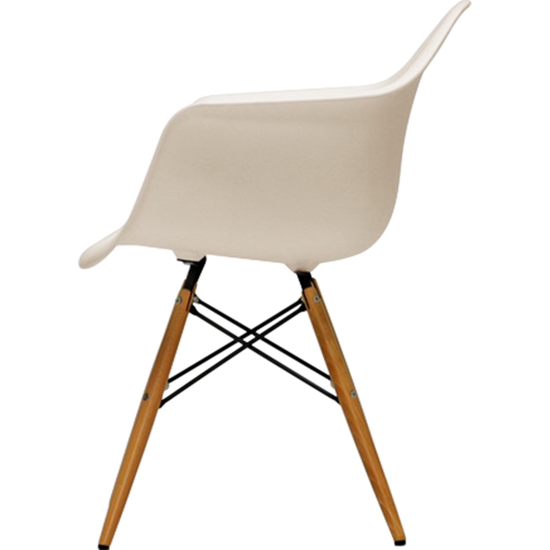 Pascal Plastic Shell Chair - Beige (Set of 2) | DCG Stores