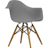 Pascal Plastic Shell Chair - Gray (Set of 2) - WI-DC-866-GRAY