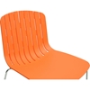 Ximena Plastic Dining Chair - Orange (Set of 2) - WI-DC-S006B-ORANGE