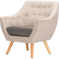 Astrid Fabric Armchair - Light Beige