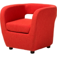 Ramon Upholstered Lounge Accent Chair - Orange