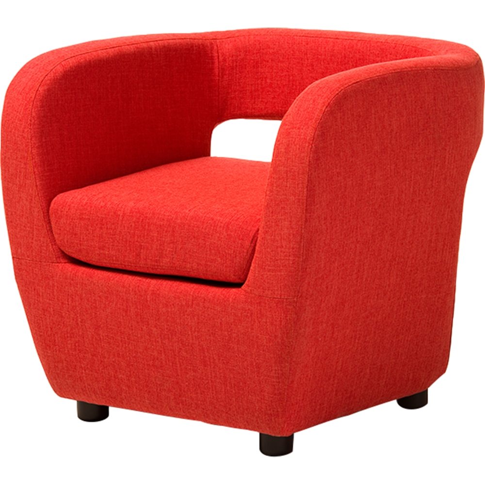 Ramon Upholstered Lounge Accent Chair - Orange | DCG Stores