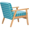 Francis Patterned Fabric Armchair - Light Blue - WI-DO-6307-LIGHT-BLUE