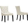 Epperton Linen Dining Chair - Tufted, Beige (Set of 2) - WI-DO6088-BEIGE-DC