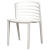 Ofilia White Plastic Chair - WI-DR84478