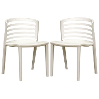 Ofilia White Plastic Chair