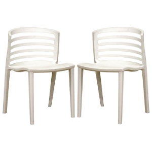 Ofilia White Plastic Chair 