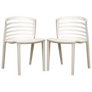 Ofilia White Plastic Chair 