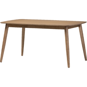 Edna Rectangular Dining Table - Oak Light Brown 