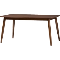 Flora Rectangular Dining Table - Light Gray, Oak Medium Brown