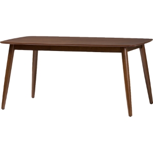Flora Rectangular Dining Table - Light Gray, Oak Medium Brown 