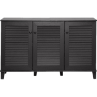 Warren Shoes Storage Cabinet - 3 Doors, Espresso