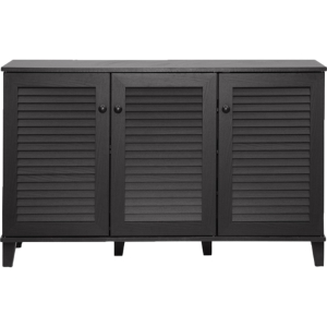 Warren Shoes Storage Cabinet - 3 Doors, Espresso 