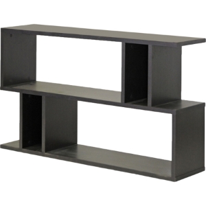 Goodwin 2 Levels Bookshelf - Dark Brown 