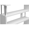 Barnes 3 Shelves Bookcase - White - WI-FP-3D-WHITE