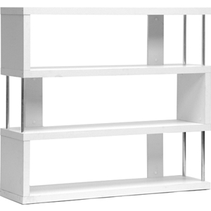 Barnes 3 Shelves Bookcase - White 