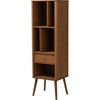 Ellingham 1 Drawer Sideboard Storage Cabinet Bookcase - Walnut Brown - WI-FP-6785-WALNUT