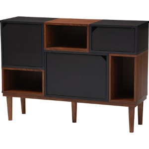 Anderson Sideboard Storage Cabinet - Oak and Espresso 