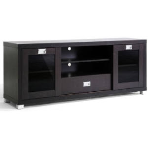 Matlock Modern TV Stand with Glass Doors 