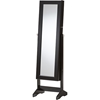 Alena Jewelry Mirror - Black, Free Standing Cheval Mirror - WI-GLD13316-BLACK