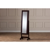 Alena Jewelry Mirror - Brown, Free Standing Cheval Mirror - WI-GLD13316-BROWN