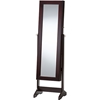 Alena Jewelry Mirror - Brown, Free Standing Cheval Mirror - WI-GLD13316-BROWN
