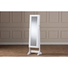 Alena Jewelry Mirror - White, Free Standing Cheval Mirror - WI-GLD13316-WHITE