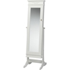 Bimini Free Standing Mirror Jewelry Armoire - White - WI-GLD17047-WHITE