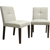 Glen Woven Fabric Dining Chair - Cream (Set of 2) - WI-GLEN-CHR