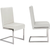 Toulan Faux Leather Dining Chair - White (Set of 2) - WI-GY-180714-WHITE
