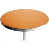 Altgeld Modern Cafe Table with Round Beech Top - WI-HPL-LAMINATED-600-RND