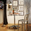 Altgeld Modern Cafe Table with Round Beech Top - WI-HPL-LAMINATED-600-RND