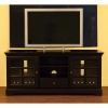 Avington Black TV Stand with Center Storage - WI-HS801
