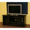 Avington Black TV Stand with Center Storage - WI-HS801