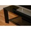 Balboa Black TV Stand with Glass Shelf - WI-HS822