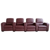 Showtime 4-Seat Leather Theater Sectional - WI-HT638-4-SEAT