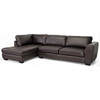 Orland Sectional Sofa - Dark Brown Leather, Left Facing Chaise - WI-IDS023-SEC-LTB01-BROWN-LFC
