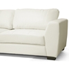 Orland Sectional Sofa - White Leather, Left Facing Chaise - WI-IDS023-SEC-LTB07-WHITE-LFC