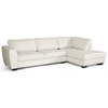 Orland Sectional Sofa - White Leather, Right Facing Chaise - WI-IDS023-SEC-LTB07-WHITE-RFC