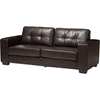 Whitney 2-Piece Bonded Leather Sofa Set - Brown - WI-IDS06LT-BROWN-2PC-SET